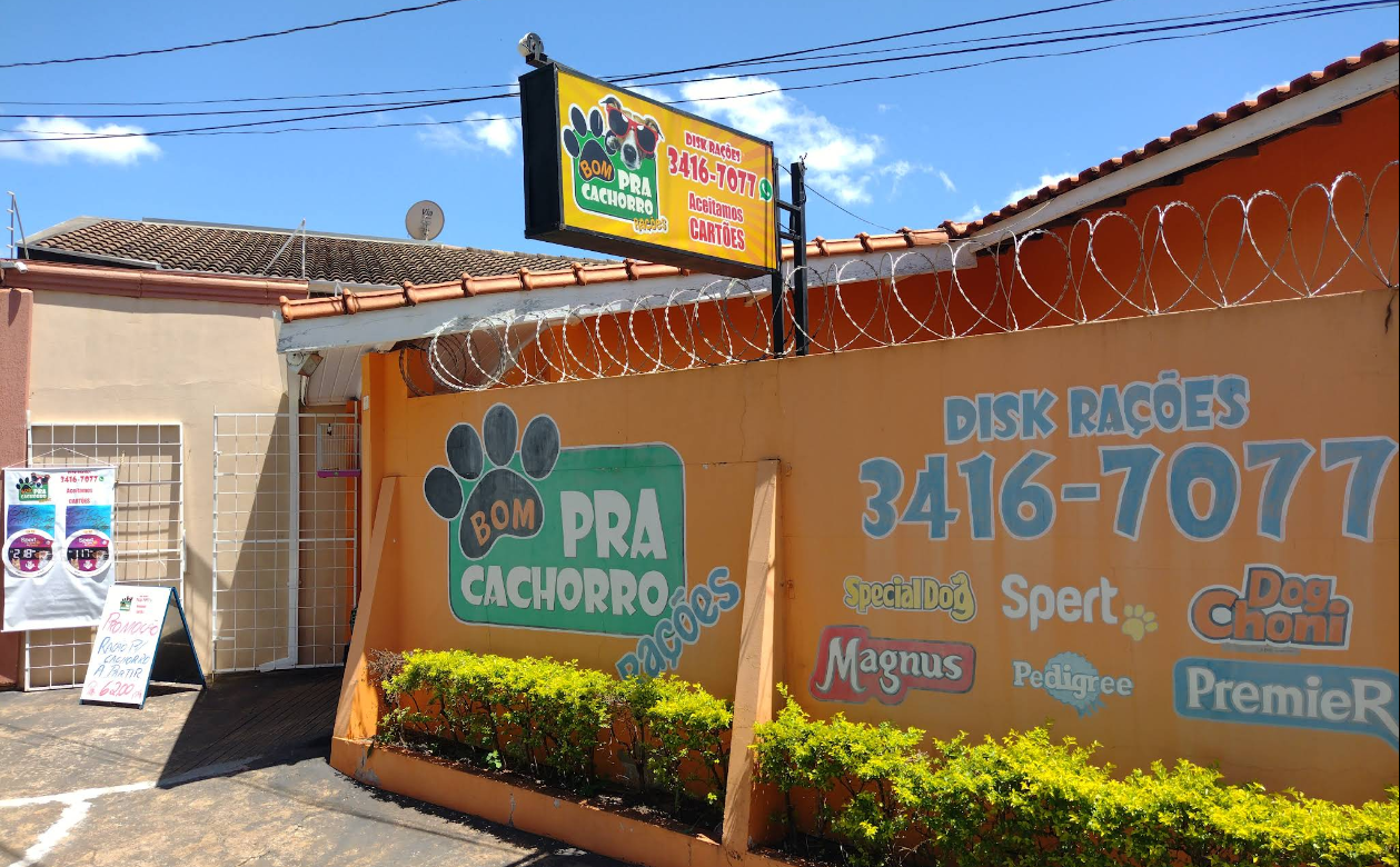 Fachada da loja Pet Shop - Bom Pra Cachorro Rações